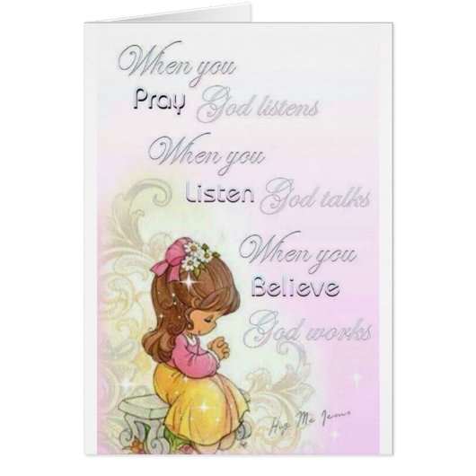 Als je bidt luistert God (Voorkant)