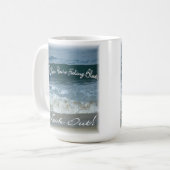 Als je blauw ziet, kijk dan uit (mooie oceaan) mok (Voorkant links)