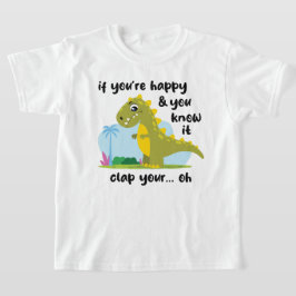 Als je blij bent en je weet het T-shirt (licht)