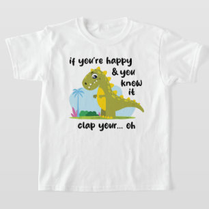 Als je blij bent en je weet het T-shirt (licht)