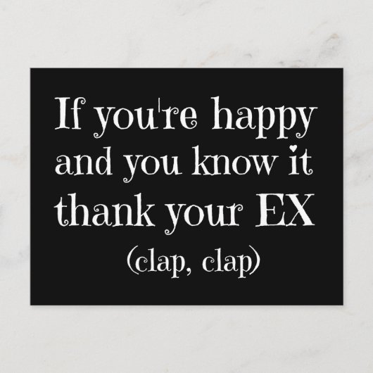 Als je blij bent met grappige prijsopgave briefkaart (Voorkant)