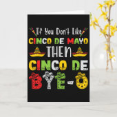 Als je Cinco De Mayo niet leuk vindt, dan Cinco De Kaart (Gele Bloem)