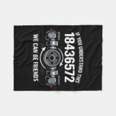 Als je de 18436572-motor-monteur begrijpt fleece deken (Voorkant (Horizontaal))