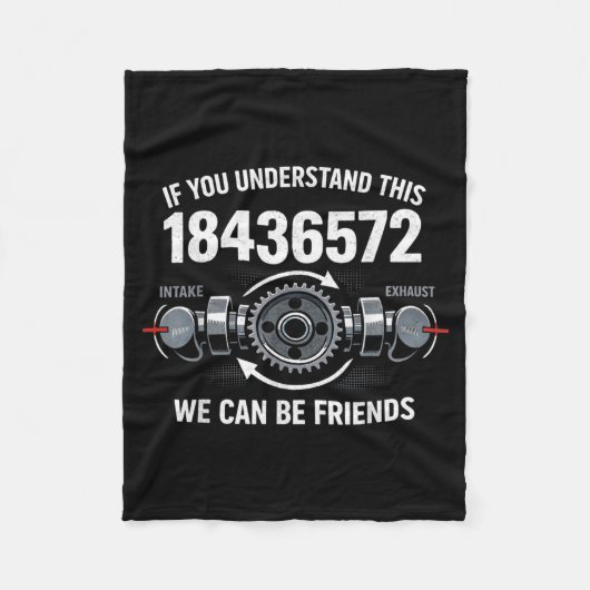 Als je de 18436572-motor-monteur begrijpt fleece deken (Voorkant)