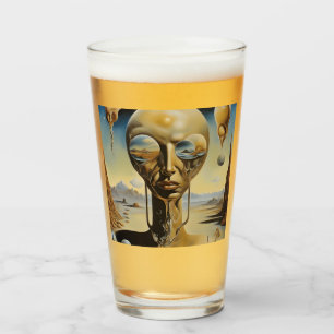 Als je de alien ziet, ben je drink glas
