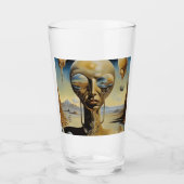 Als je de alien ziet, ben je drink glas (Voorkant)