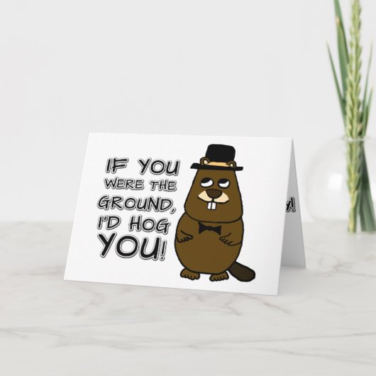 Als je de grond was, zou ik je ophangen. kaart (Voorkant)