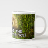 Als je de grond was, zou ik je ophangen, mok. grote koffiekop (Rechts)