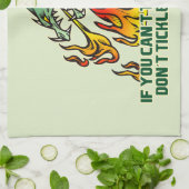 Als je de hitte niet kunt nemen theedoek (Gevouwen)