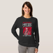 Als je de hitte van de Polizei Fire B niet aankan T-shirt (Voorkant volledig)