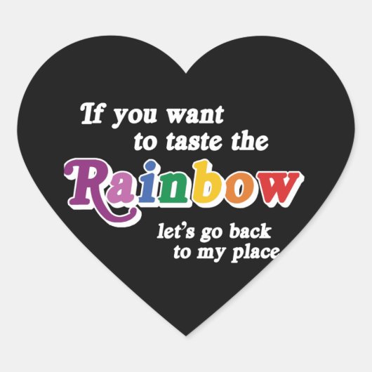 ALS JE DE REGENBOOG WIL PROEVEN HART STICKER (Voorkant)