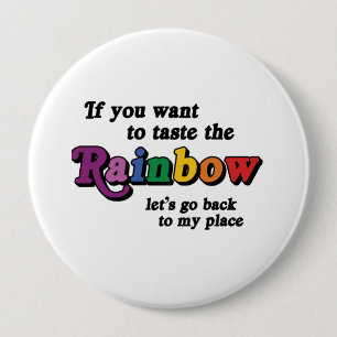 Als je de regenboog wilt proeven ronde button 4,0 cm