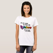 Als je de regenboog wilt proeven t-shirt (Voorkant volledig)