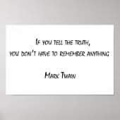 Als je de waarheid vertelt poster (Voorkant)