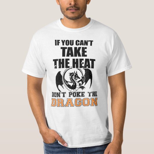 Als je de warmte niet kunt gebruiken, steek de dra t-shirt (Voorkant)