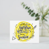 Als je de zon niet kunt vinden, is het de zon briefkaart (Staand voorkant)