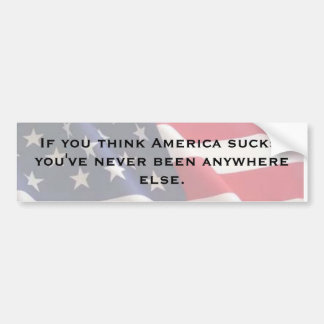 Als je denkt dat Amerika kut is... Bumpersticker