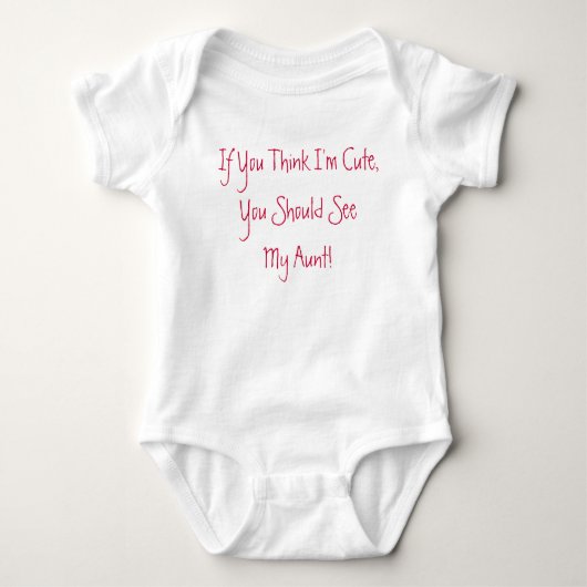 Als je denkt dat ik Cute Baby Outfit ben Romper (Voorkant)