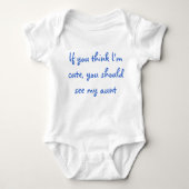 Als je denkt dat ik Cute ben... Baby romper (Voorkant)