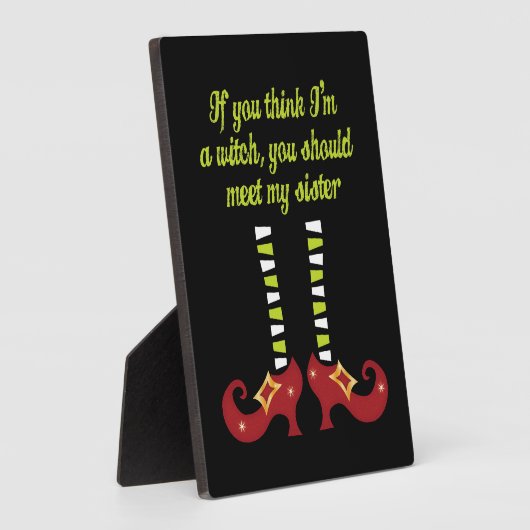 Als je denkt dat ik een heks grappige Halloween pl Fotoplaat (Zijkant)