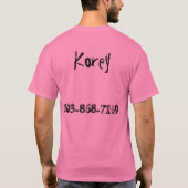 Als je denkt dat ik heet ben. t-shirt (Achterkant)