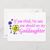 Als je denkt dat ik mijn dochter zie briefkaart (Voorkant / Achterkant)