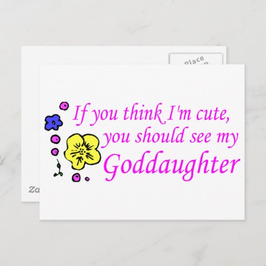 Als je denkt dat ik mijn dochter zie briefkaart (Voorkant / Achterkant)