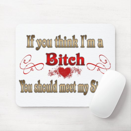 Als je denkt dat ik muismat (Met muis)