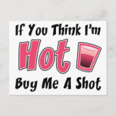 Als je denkt dat ik warm ben, koop me een schotel briefkaart (Voorkant)