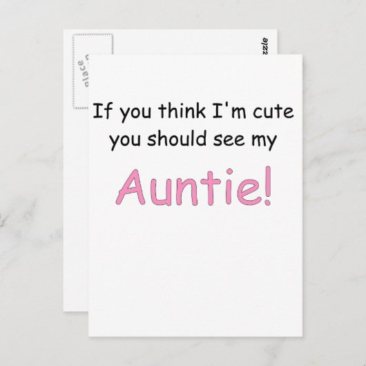 ALS JE DENKT DAT JE MIJN BEELD MOET ZIEN... BRIEFKAART (Voorkant / Achterkant)