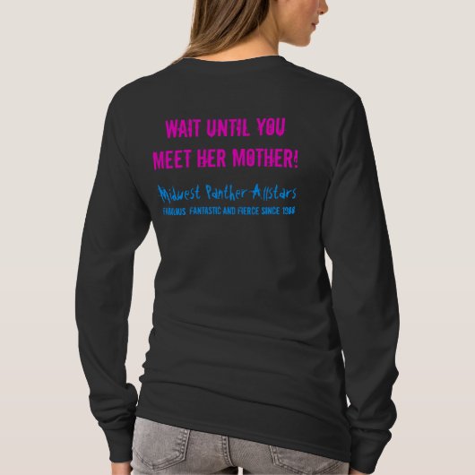 Als je denkt dat mijn dochter brutaal is... t-shirt (Achterkant)