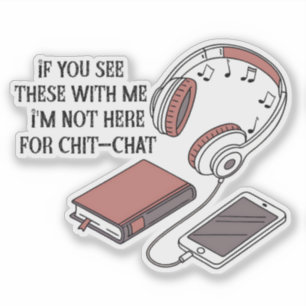 Als je deze bij mij ziet, boekenboek lezen Liefde Sticker