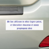 Als je deze bumpersticker kunt lezen, ben je alleb (Op auto)