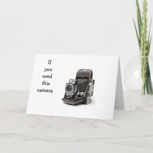 ALS JE DEZE CAMERA GEBRUIKT, BEN JE MISSCHIEN AL O KAART (Voorkant)