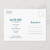 Als je deze Casual bruiloft wilt opslaan Briefkaart (Achterkant)