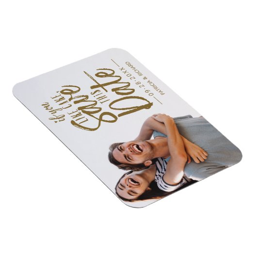 Als je deze datum graag wilt opslaan Foto grappig Magneet (Rechterzijde)