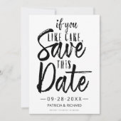 Als je deze datum wilt opslaan kaart (Voorkant)