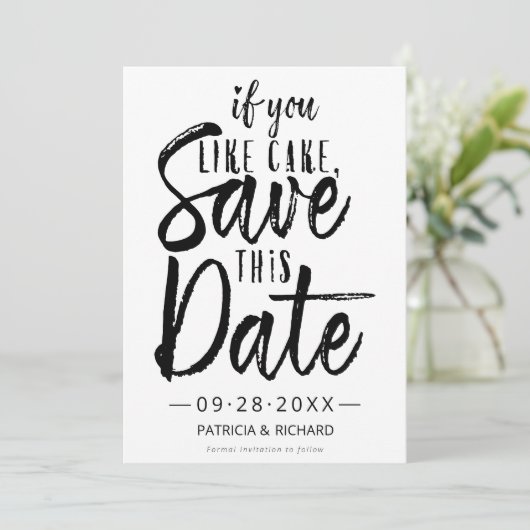 Als je deze datum wilt opslaan kaart (Staand voorkant)