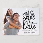 Als je deze datumfoto wilt opslaan briefkaart (Voorkant)