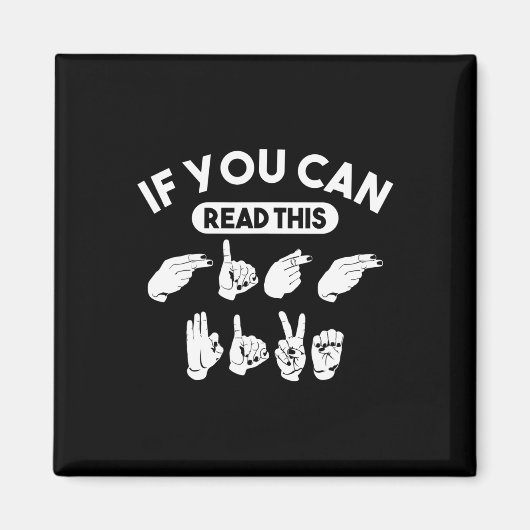 Als je deze "High Five" kan lezen. Bewustzijn van Magneet (Voorkant)
