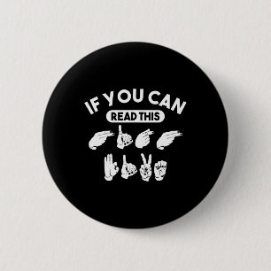Als je deze "High Five" kan lezen. Bewustzijn van  Ronde Button 5,7 Cm
