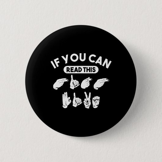Als je deze "High Five" kan lezen. Bewustzijn van Ronde Button 5,7 Cm (Voorkant)