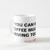 Als je deze koffie mok kunt lezen (Voorkant links)