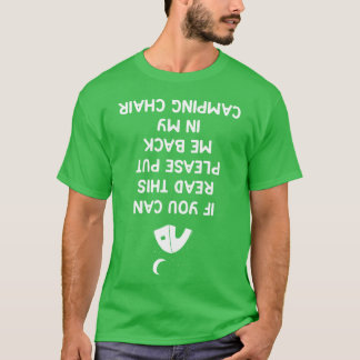 Als je dit kan lezen campingstoel Camping retro T-shirt
