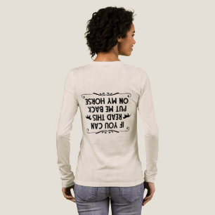 Als je dit kan lezen, zet me dan terug op mijn paa Tri-Blend shirt
