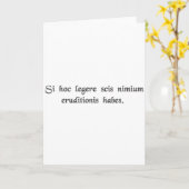 Als je dit kunt lezen, ben je overgeschoold. kaart (Gele Bloem)