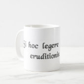 Als je dit kunt lezen, ben je overgeschoold. koffiemok (Voorkant links)