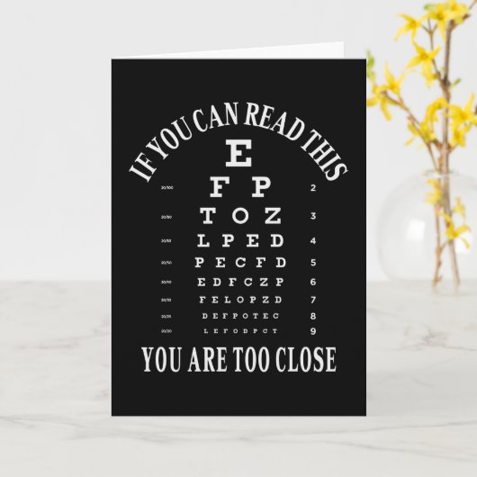 Als je dit kunt lezen, ben je te dicht kaart (Gele Bloem)