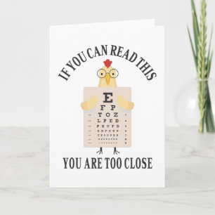 Als je dit kunt lezen, ben je te dicht kaart