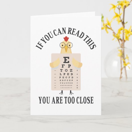 Als je dit kunt lezen, ben je te dicht kaart (Gele Bloem)